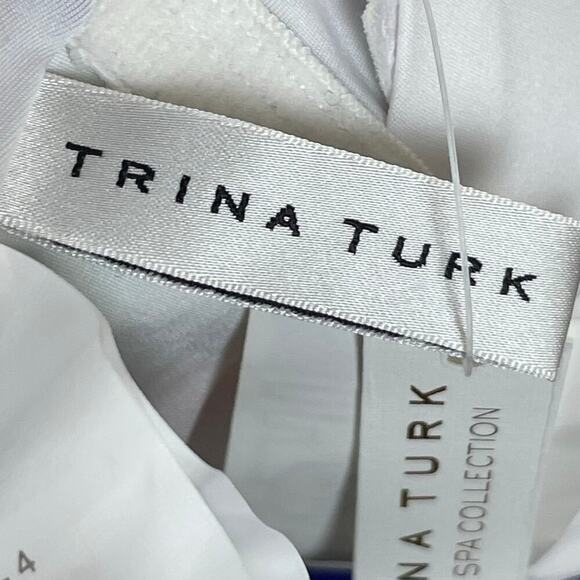 NWT Trina Turk One Piece Swimsuit Size 4 Floral Open Racerback - Picture 8 of 8